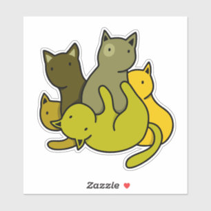 Sticker Les chatons d'olive