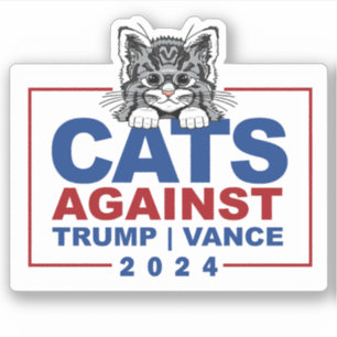 Sticker Les chats contre Trump Vance