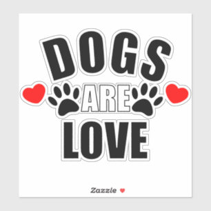 Sticker Les chiens sont amoureux