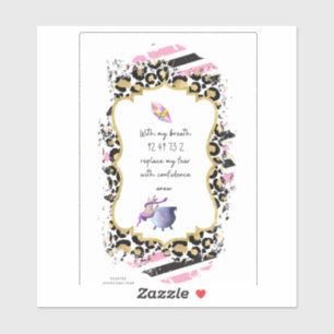 Sticker Les chiffres de Grabovoi pour la liberté de la peu