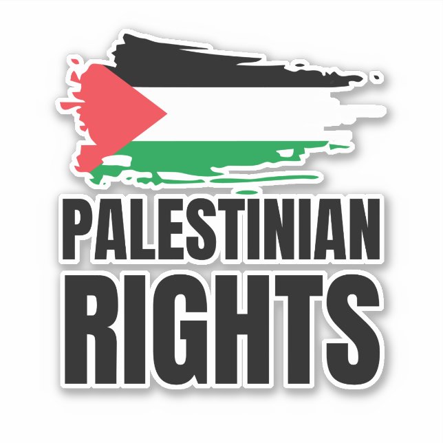 STICKER LES DROITS PALESTINIENS COMPTENT (Devant)