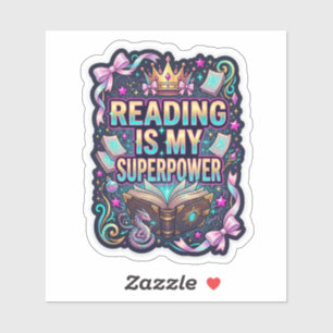 Sticker Les enfants cool lisent des livres - amateur de li