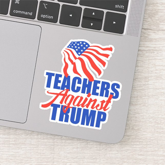 Sticker Les enseignants contre l'ordinateur portable d'éle (Détail)