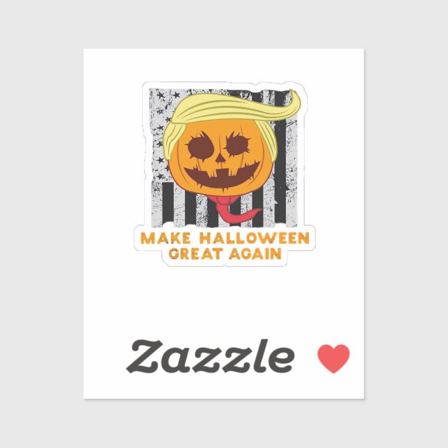 Sticker Les Etats-Unis rendent l'Halloween super encore dr (Feuille)