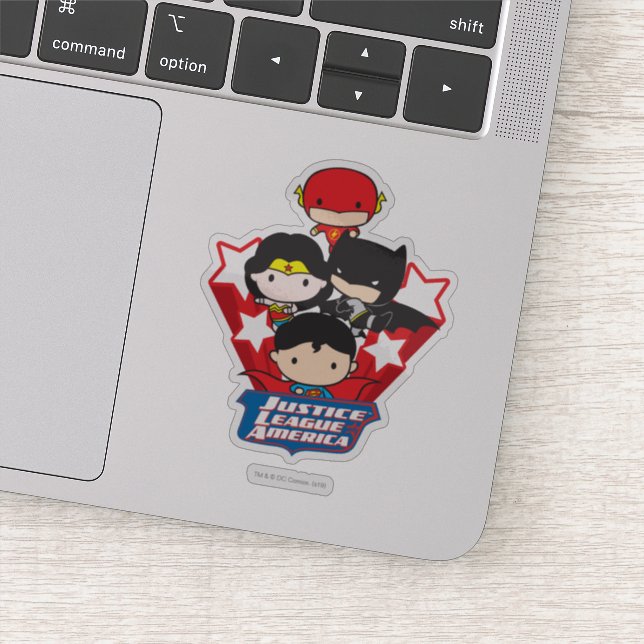 Sticker Les étoiles de la Chibi Justice League of America (Détail)