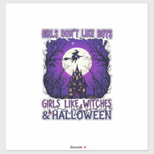 Sticker Les Filles N'Aiment Pas Les Sorcières De Maison Ha