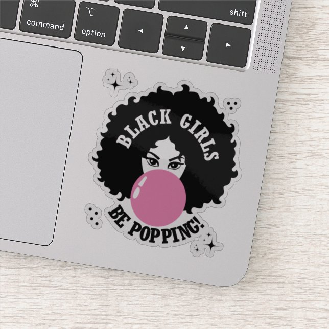 Sticker Les Filles Noires Peuvent Être Mignonnes (Détail)