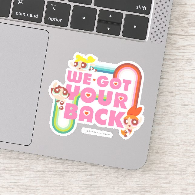 Sticker Les filles puissantes : On a ton dos (Détail)