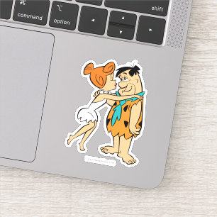 Sticker Les Flintstones   Wilma embrassant Fred