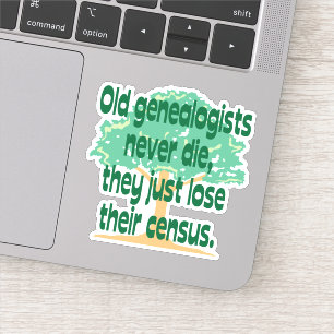Sticker Les Généalogistes Perdent Leur Vinyle De Recenseme