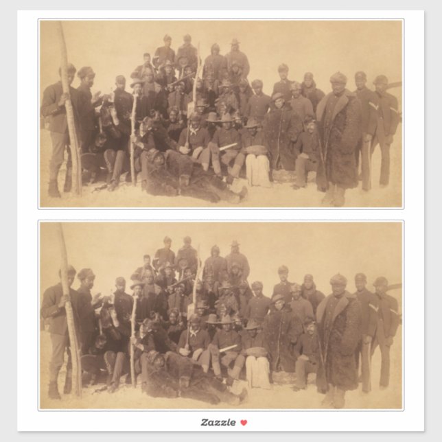 Sticker Les guerriers du buffle : la cavalerie noire améri (Feuille)