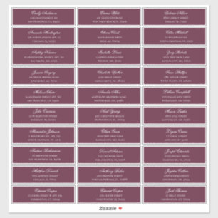 Sticker Les hôtes de Bourgogne sont les noms et l'adresse.