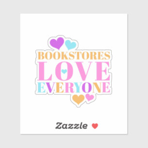 Sticker Les librairies aiment tout le monde