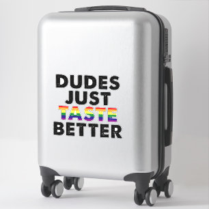Sticker Les mecs Goûtent une meilleure idée de cadeau Gay 