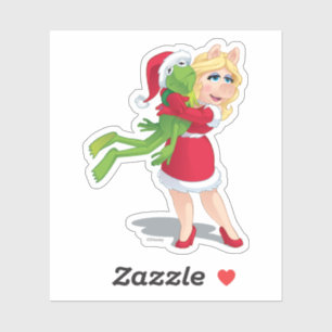 Sticker Les Muppets Kermit et Miss Piggy Christmas