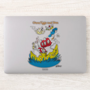 Sticker Les œufs verts et le jambon   Je ne les aime nulle