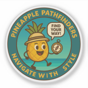 Sticker Les Pathfinders D'Ananas Naviguent Avec Style