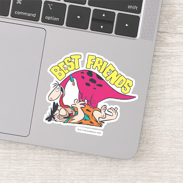 Sticker Les Pierrafeu | Fred & Dino - Les meilleurs amis (Détail)