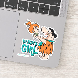 Sticker Les Pierrafeu  Fred & Pebbles - Daddy's Girl