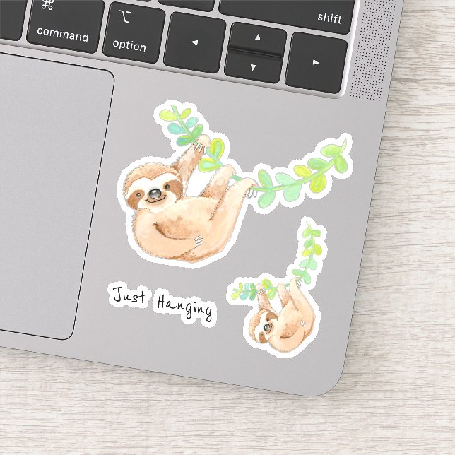 Sticker Les vignes de la Jungle de Sloth se penchent (Détail)