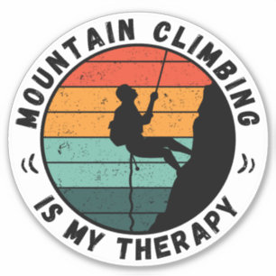 Sticker L'Escalade de montagne est ma thérapie