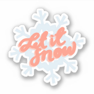 Sticker "Let it Snow"