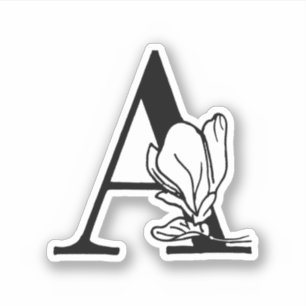 Sticker Lettre A - Rose