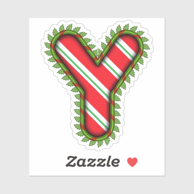 Sticker Lettre de Noël Y (Feuille)
