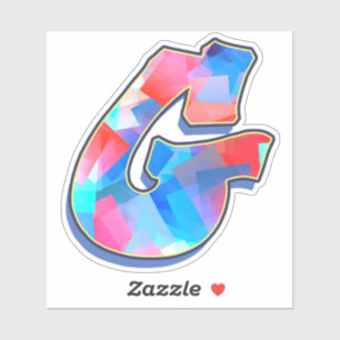 Sticker Lettre G _ Graffiti Alphabet Lettres