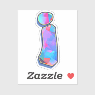 Sticker Lettre i - Color Mix