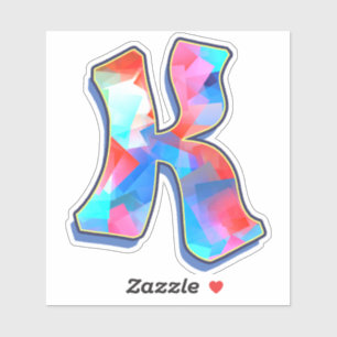 Sticker Lettre K_ Graffiti lettres alphabet