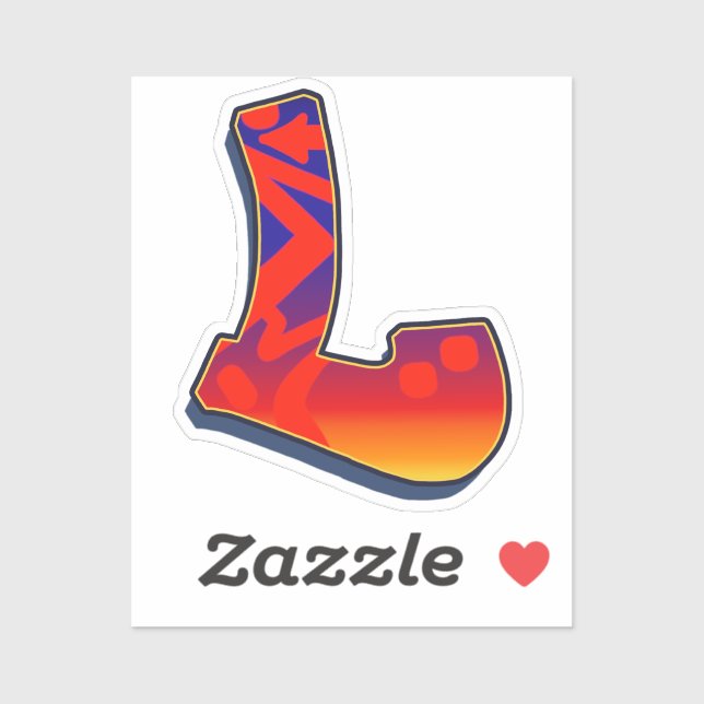 Sticker Lettre L - Night Sky (Feuille)