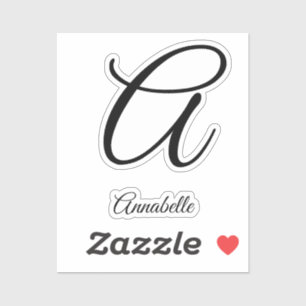 Sticker Lettre monographique et nom