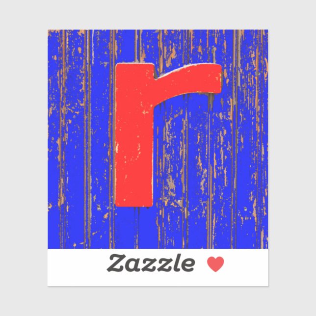 Sticker Lettre r (Feuille)