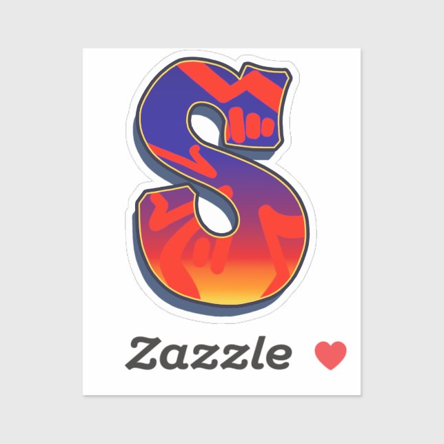 Sticker Lettre S - Night Sky (Feuille)