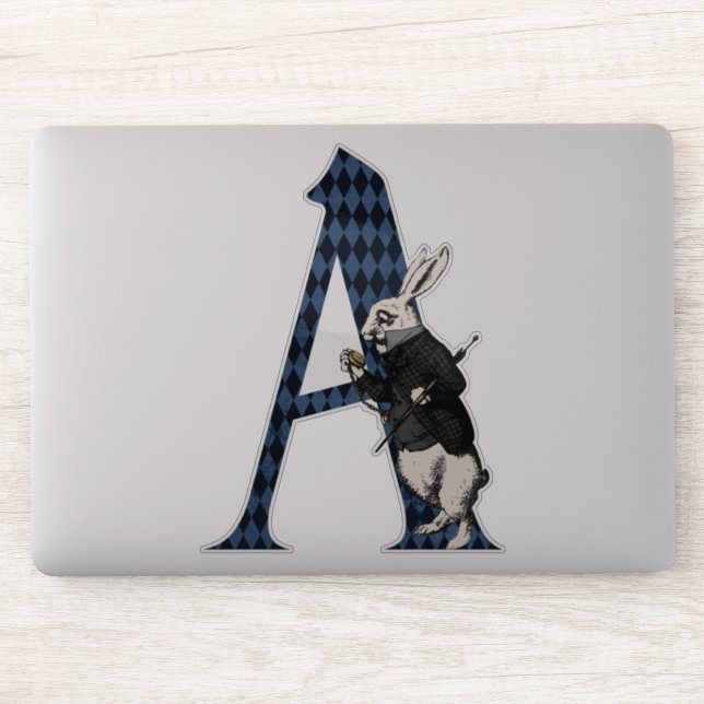 STICKER LETTRE TAPIS BLANC A (Ordinateur)