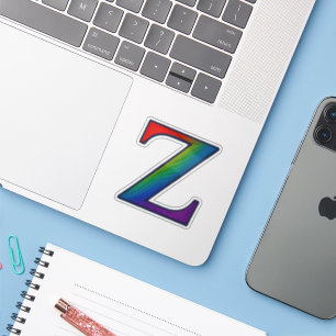 Sticker Lettre Z de l'alphabet initial coloré