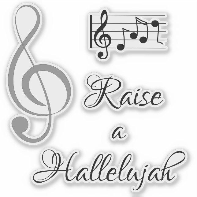 Sticker Lever un Hallelujah (Devant)