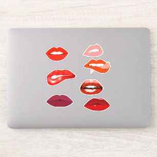 Sticker Lèvres Bouche rouge