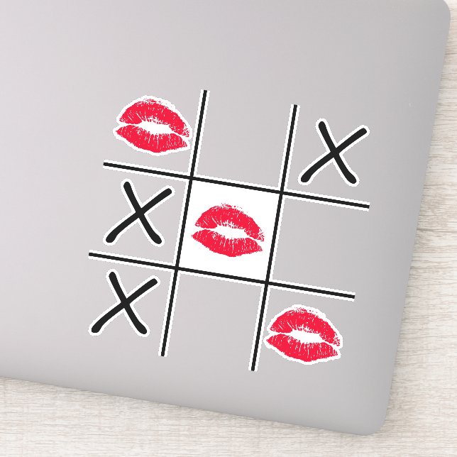 Sticker Lèvres Tic Tac Toe (Détail)