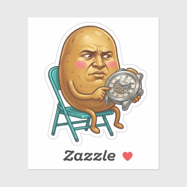 Sticker L'existence prend plus de temps que prévu Patate (Feuille)