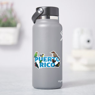 Sticker L'exploit de Porto Rico Birdorable. Oiseaux endémi
