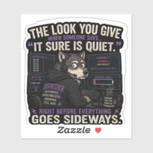 Sticker L'expression quand quelqu'un dit “Silence”