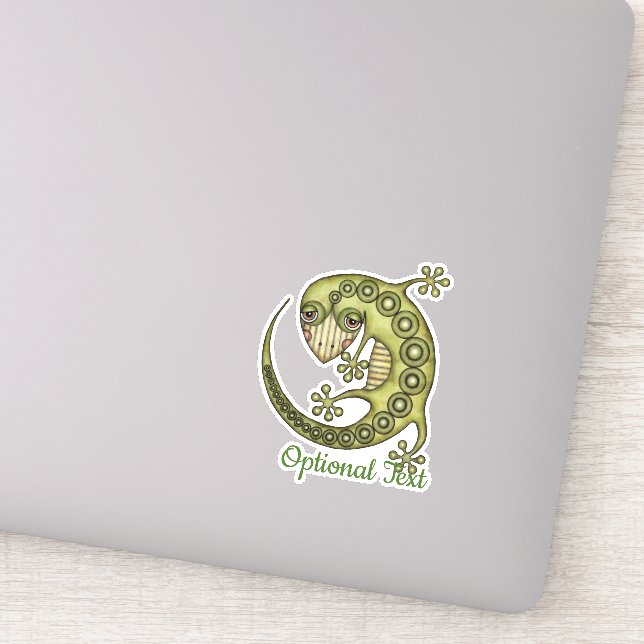 Sticker Lézard vert (Détail)