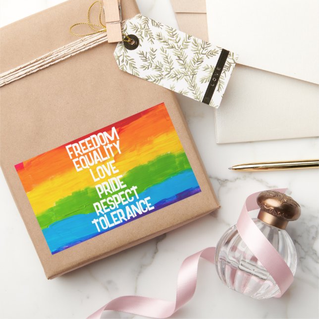 Sticker LGBT Pride - Carré LGBTQ+ (Cadeaux)