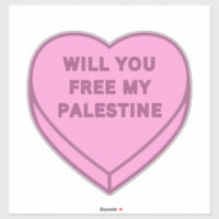 Libérez-vous ma Palestine ? Cute Candy Coeur doux