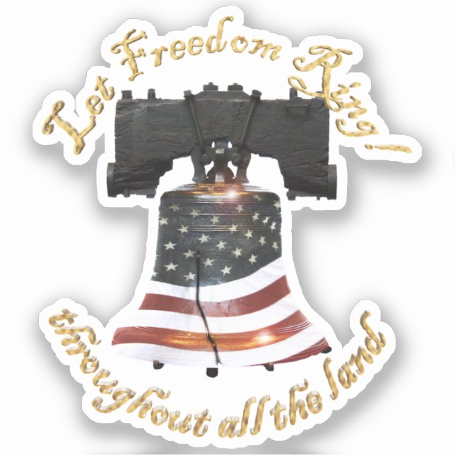 Sticker Liberty Bell - Let Freedom Ring (Recto)