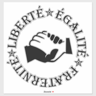 Sticker Liberty, equality, fraternity