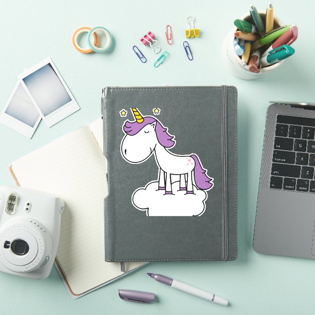 Sticker licorne adorable (Couverture iPad)