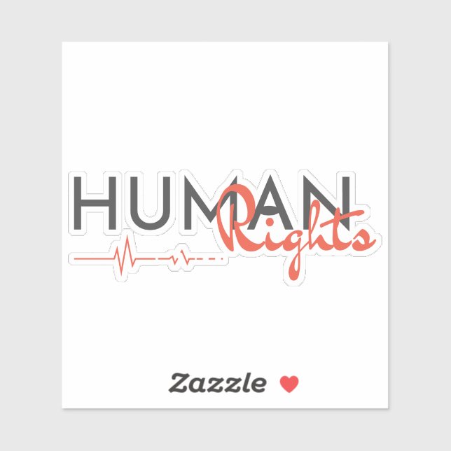 Sticker Lifeline to Human Rights (Feuille)
